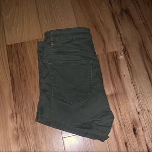 Olive green Jean shorts